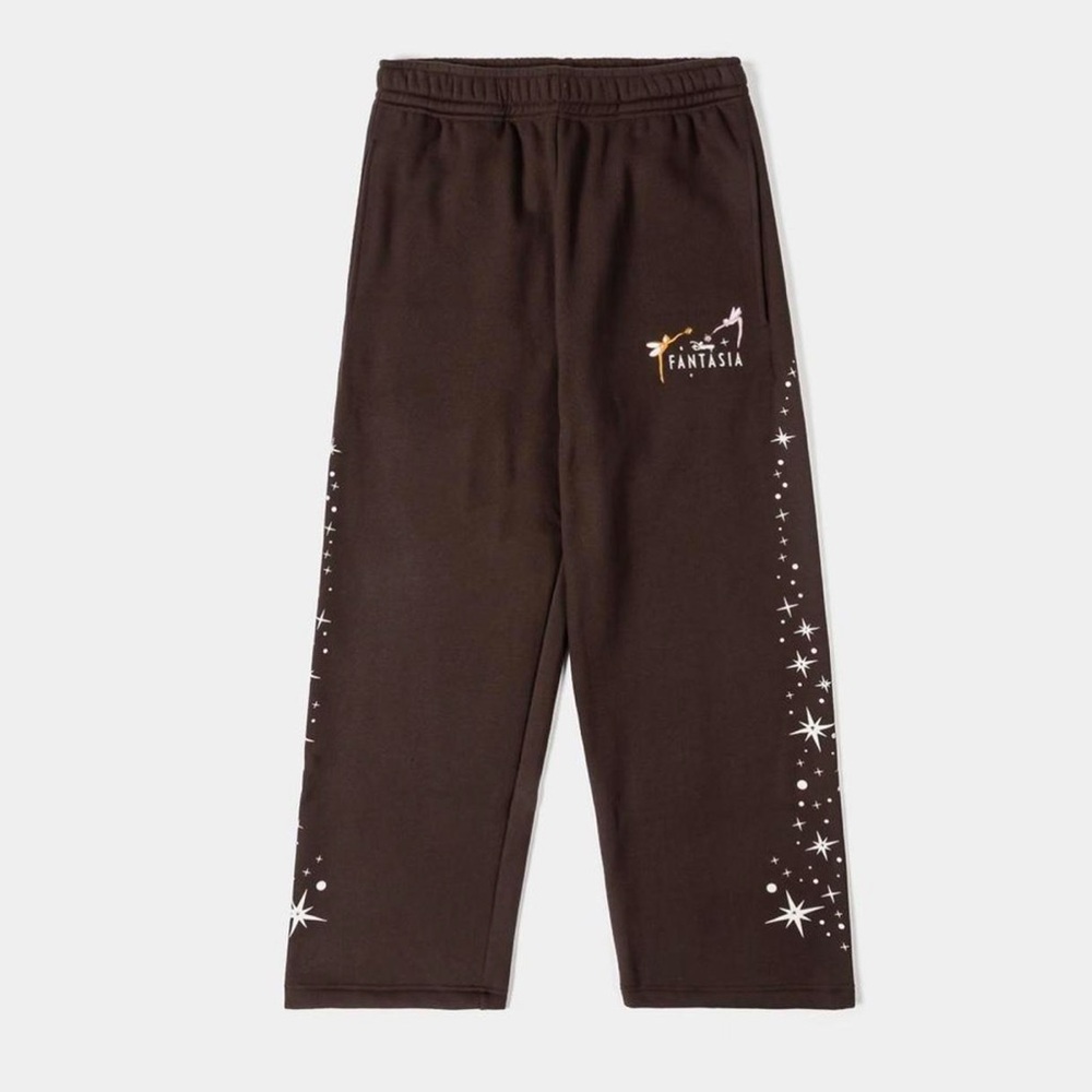 Fantasia Black Wide-Leg Track Pants